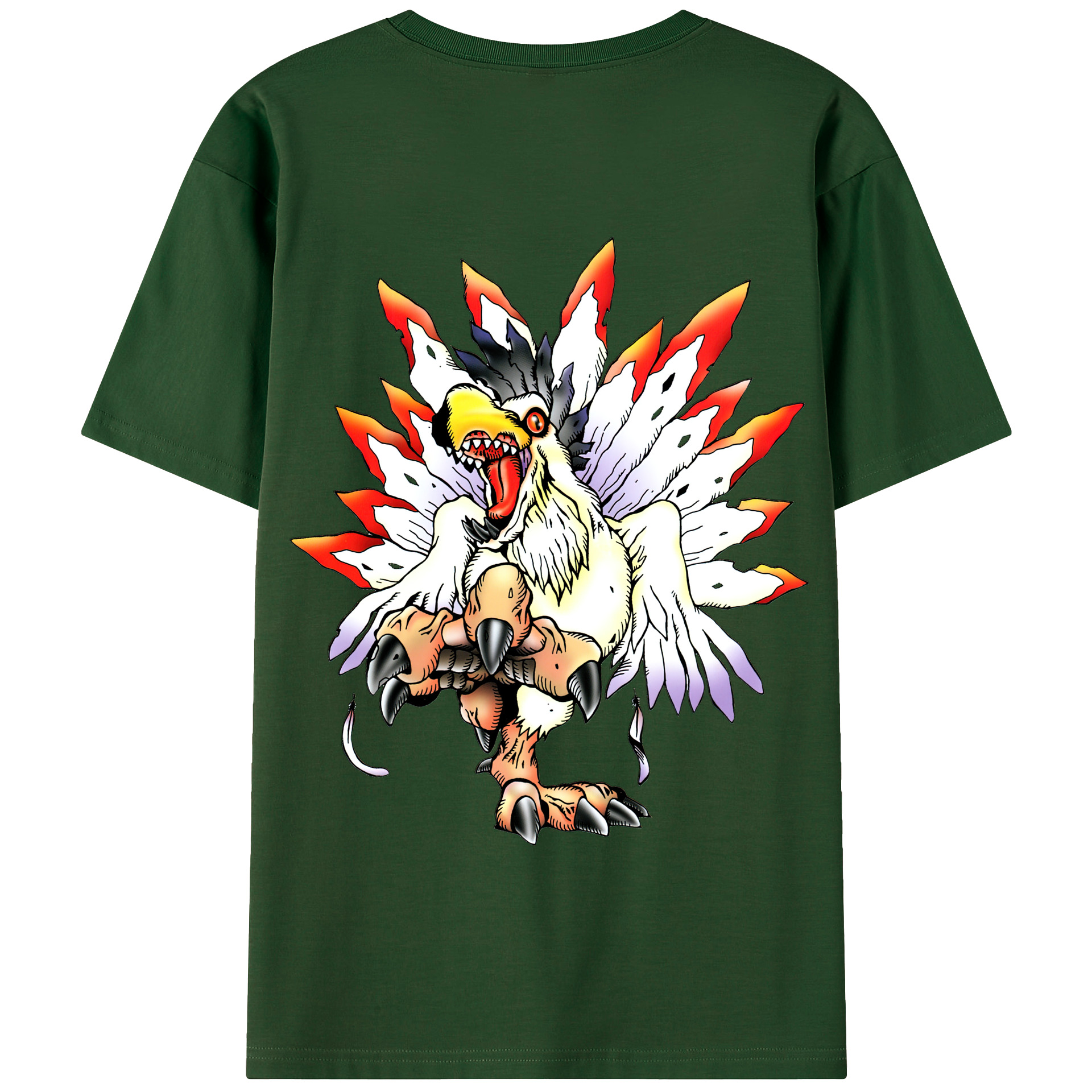 （画像用） Digimon デジタルモンスター/デジモン 綿100％半袖Tシャツ（背面プリント）